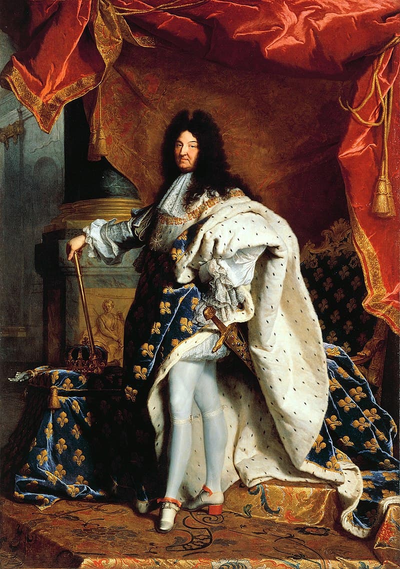 Luis XIV de francia con tacones altos