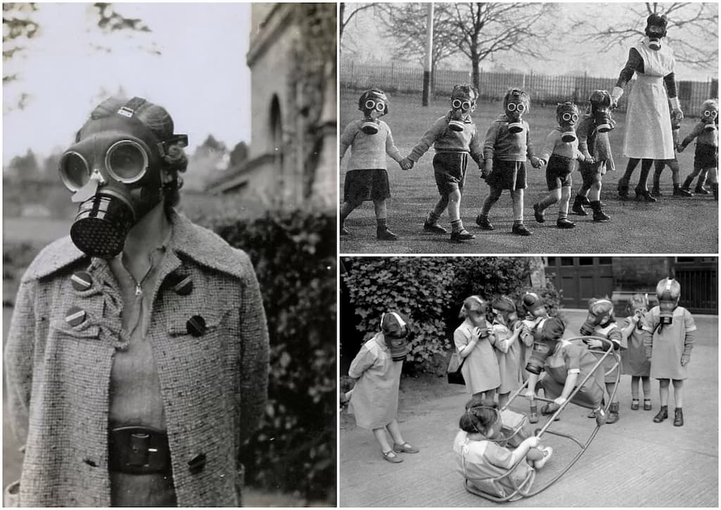 mascaras de gas de la Segunda Guerra Mundial1