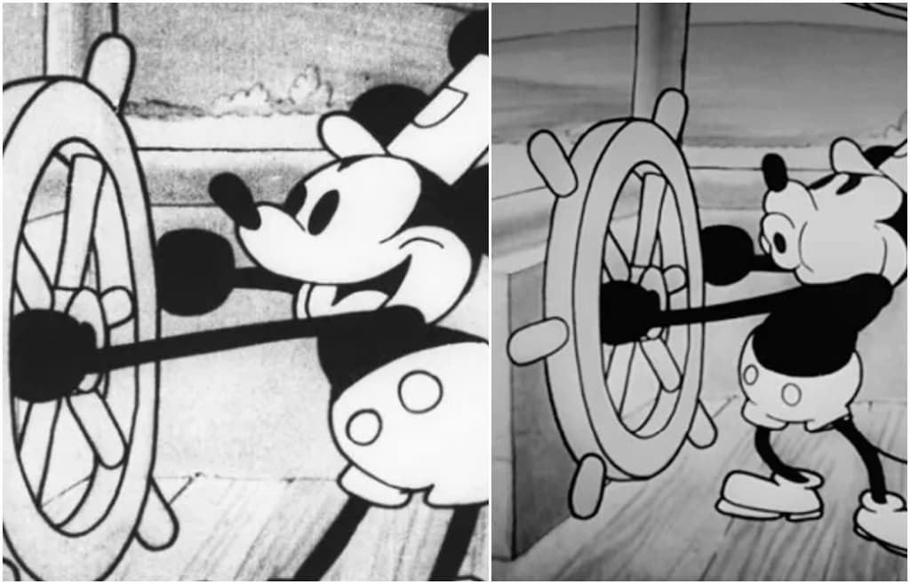 Solo la version mas antigua de Mickey Mouse es de dominio publico